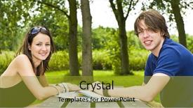  Presentation with planning - Amazing presentation theme having guia - young couple planning a trip backdrop and a  colored foreground