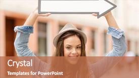  Presentation with tourism - Slide set enhanced with guide - holidays and tourism concept background and a coral colored foreground