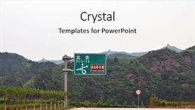  Presentation with car parking - Amazing slide deck having guidepost - car parking in jinshanling near backdrop and a white colored foreground