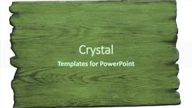  Presentation with white green - Cool new presentation theme with guidepost - green wood sign isolated backdrop and a tawny brown colored foreground