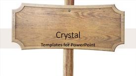  Presentation with rustic old wood texture - Cool new slides with guidepost - old wood road sign backdrop and a coral colored foreground