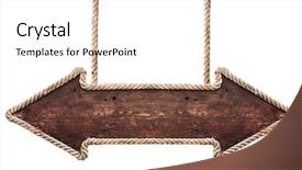  Presentation with christmas blank wooden signboard - Cool new PPT layouts with guidepost - old wooden road signboard arrow backdrop and a pink colored foreground