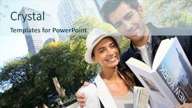  Presentation with lonely man new zealand tourists - Colorful slides enhanced with guides nyc - couple of tourists reading new backdrop and a sky blue colored foreground