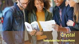  Presentation with nurse visiting family a new born - PPT theme consisting of guides nyc - friends visiting new york reading background and a  colored foreground