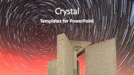  Presentation with aurora borealis - Beautiful presentation design featuring guiding star - aurora borealis behind the georgia backdrop and a  colored foreground