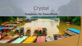  Presentation with china - Presentation featuring guilin-guangxi-china-karst-mountains background and a light blue colored foreground