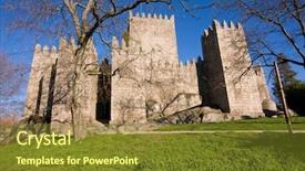  Presentation with north gate shenandoah park - Audience pleasing PPT layouts consisting of guimaraes castle and surrounding park backdrop and a  colored foreground