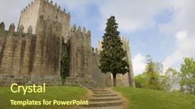  Presentation with north gate shenandoah park - Cool new PPT layouts with guimaraes castle and surrounding park backdrop and a  colored foreground