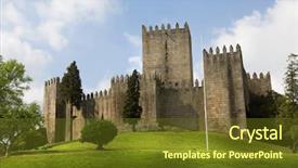  Presentation with north gate shenandoah park - PPT theme having guimaraes castle and surrounding park background and a  colored foreground