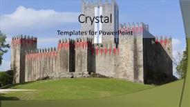  Presentation with flag and cross - Audience pleasing slides consisting of guimaraes castle with the flag backdrop and a  colored foreground