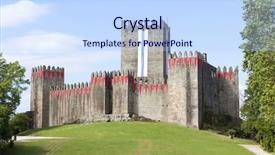  Presentation with flag - Amazing presentation theme having guimaraes castle with the flag backdrop and a  colored foreground