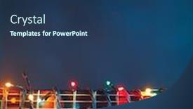  Presentation with multicolor - Colorful slide set enhanced with guitar-finger-board-with-multicolor backdrop and a ocean colored foreground