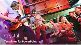  Presentation with crowd - Amazing slide deck having young female patient signing an agreement backdrop and a coral colored foreground