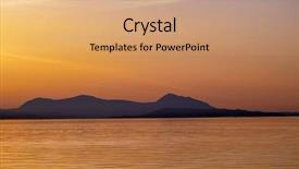  Presentation with view of the salt mine - Audience pleasing theme consisting of gulf islands from the salish backdrop and a  colored foreground