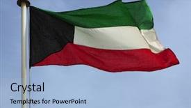  Presentation with emirate - Beautiful PPT theme featuring gulf oil emirate of kuwait backdrop and a light blue colored foreground