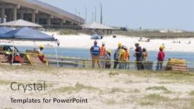  Presentation with oil spill - 