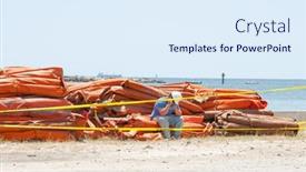  Presentation with alabama - Audience pleasing PPT theme consisting of gulf-shores-may-8-workers backdrop and a sky blue colored foreground