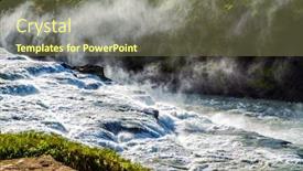  Presentation with southwest - Colorful PPT theme enhanced with gullfoss-golden-falls-is-iceland backdrop and a tawny brown colored foreground