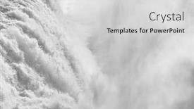  Presentation with waterfalls - Colorful slide set enhanced with gullfoss one of the most beuatiful waterfalls in iceland europe backdrop and a light gray colored foreground