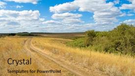  Presentation with doing the right thing - Colorful presentation enhanced with gully - turn of steppe road backdrop and a  colored foreground