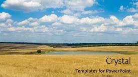  Presentation with rural india view - Slides with gully - view of rural locality background and a  colored foreground