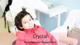  Presentation with dentist - Theme featuring gum arabic - kid visiting dentist office background and a  colored foreground