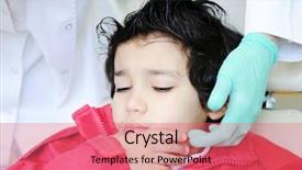  Presentation with dentist - Slides having gum arabic - kid visiting dentist office background and a  colored foreground