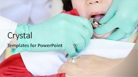  Presentation with dentist - Audience pleasing PPT theme consisting of gum arabic - kid visiting dentist office backdrop and a  colored foreground