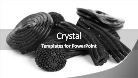  Presentation with arabic - Presentation theme with gum arabic - licorice candies background and a  colored foreground