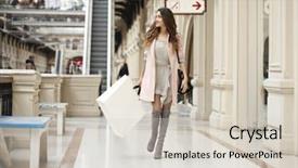  Presentation with being a single woman - Amazing PPT theme having gum arabic - young beautiful brunette woman backdrop and a lemonade colored foreground