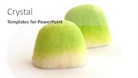  Presentation with sweets - Colorful slide set enhanced with gum-candy-gummy-fruit-sweets backdrop and a white colored foreground