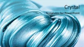  Presentation with chewing gum - Presentation design with gum closeup gel cream rubber background and a light blue colored foreground