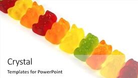  Presentation with kids candy - Amazing slides having  backdrop and a  colored foreground