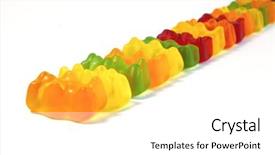  Presentation with kids candy - Slide deck consisting of  background and a  colored foreground