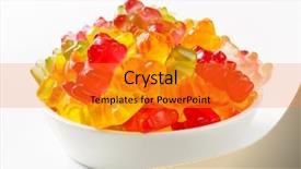  Presentation with bowl - Colorful theme enhanced with animal selection - bowl of haribo candies backdrop and a lemonade colored foreground