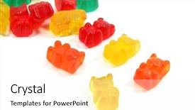  Presentation with sugar - PPT theme with  background and a  colored foreground