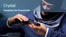  Presentation with gun - Audience pleasing PPT layouts consisting of gun asking for money ransom backdrop and a ocean colored foreground