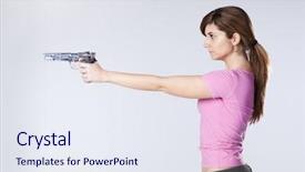  Presentation with mother and baby - Cool new presentation theme with gun traininig - happy mother playing with her backdrop and a sky blue colored foreground