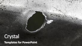  Presentation with sheet metal - PPT theme consisting of gunfire - bullet hole in metal sheet background and a dark gray colored foreground