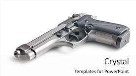  Presentation with racism white hands in modern - Audience pleasing PPT layouts consisting of gunfire - handgun on white background backdrop and a white colored foreground