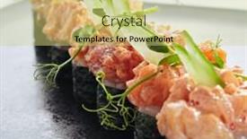  Presentation with seaweed - Slide deck enhanced with gunkan-sushi-gunkan-maki-sushi background and a yellow colored foreground