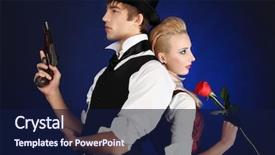  Presentation with 19th century - Colorful PPT theme enhanced with guns roses - portrait of the elegant young backdrop and a navy blue colored foreground