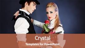  Presentation with 19th century - Theme enhanced with guns roses - portrait of the elegant young background and a red colored foreground