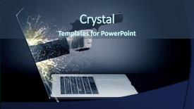  Presentation with sparkle effects - Beautiful slide set featuring guns suits - hand with gun coming backdrop and a ocean colored foreground