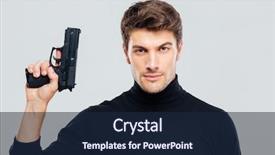  Presentation with holding hands old young - Slide deck consisting of guns suits - portrait of handsome young man background and a navy blue colored foreground