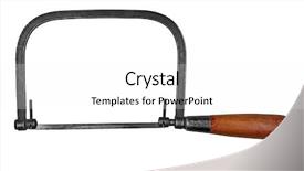  Presentation with black white vintage art - Presentation theme featuring gunsmithing - vintage gunsmith saw over white background and a  colored foreground