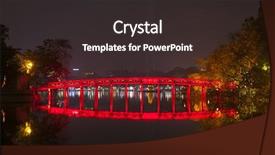  Presentation with hanoi - Theme enhanced with guom is center of hanoi background and a dark gray colored foreground