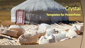  Presentation with milk product - Slides with gurt made from drain background and a tawny brown colored foreground