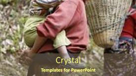  Presentation with nepal - Presentation design having gurung-lady-carrying-son background and a tawny brown colored foreground