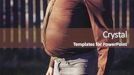  Presentation with gut - Presentation design having gut - intentionally moody staged profile background and a tawny brown colored foreground